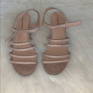 Zigi Soho Nude Block Heel Sandals Size 8